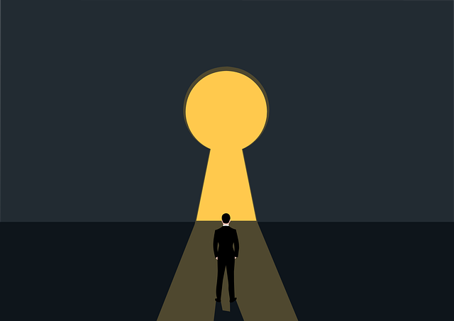 An image depicting a person holding a compass, symbolizing the first step towards unlocking their career potential